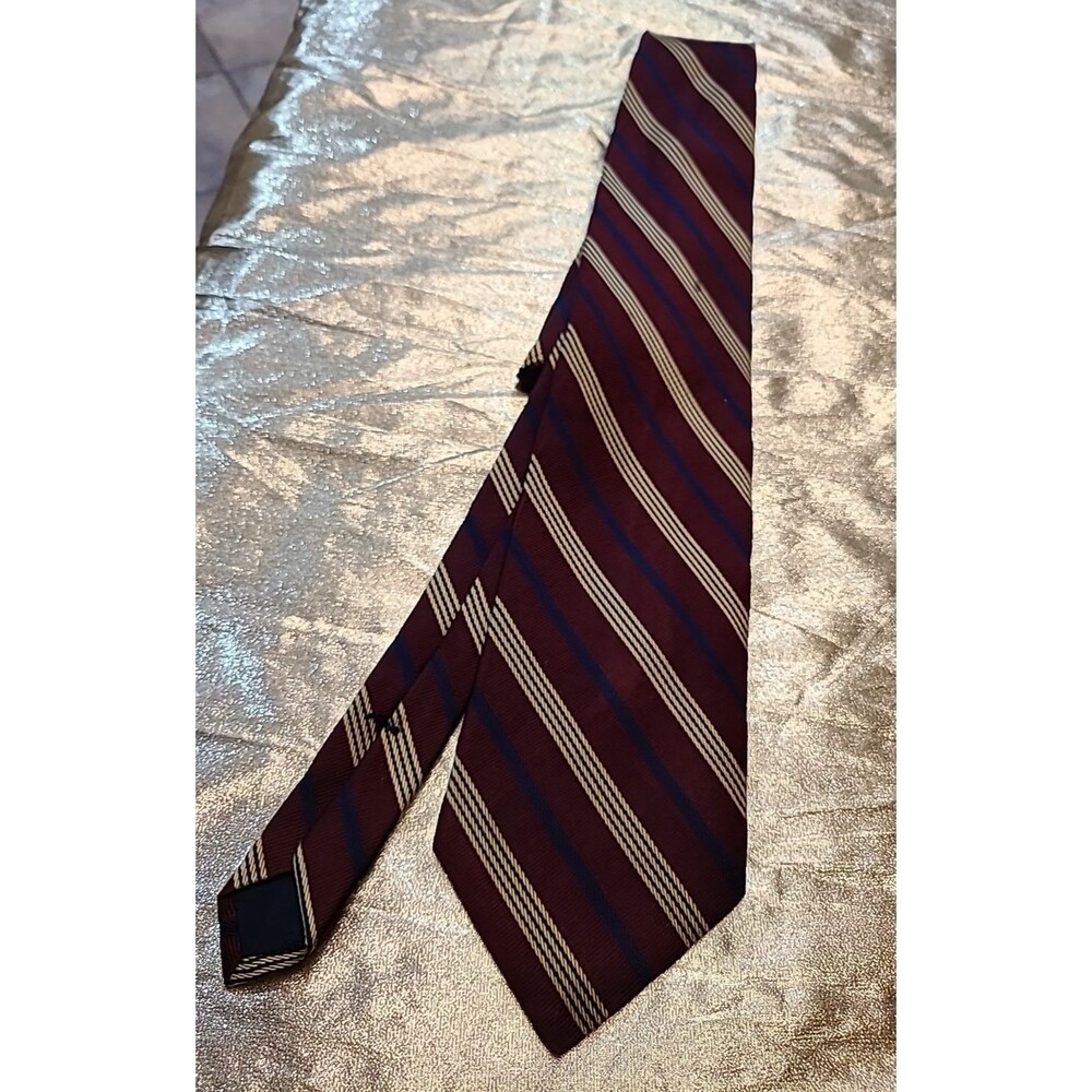 Brooks Brothers Tie Makers Repp Striped Designer 100% All Silk Made in USA